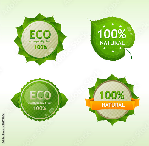 Eco green Labels