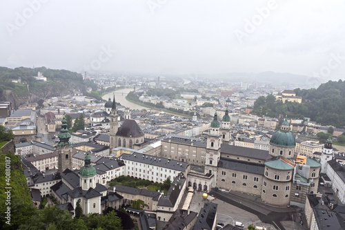 Salzburg on a Rainy Day