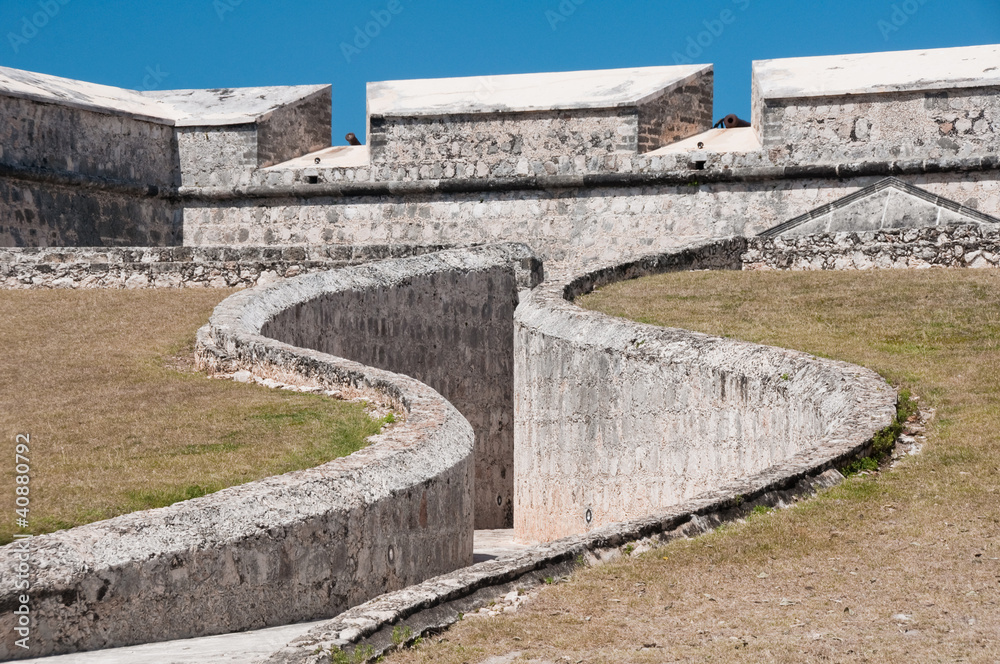 Main gate of San Miguel Fort, Campeche (Mexico)