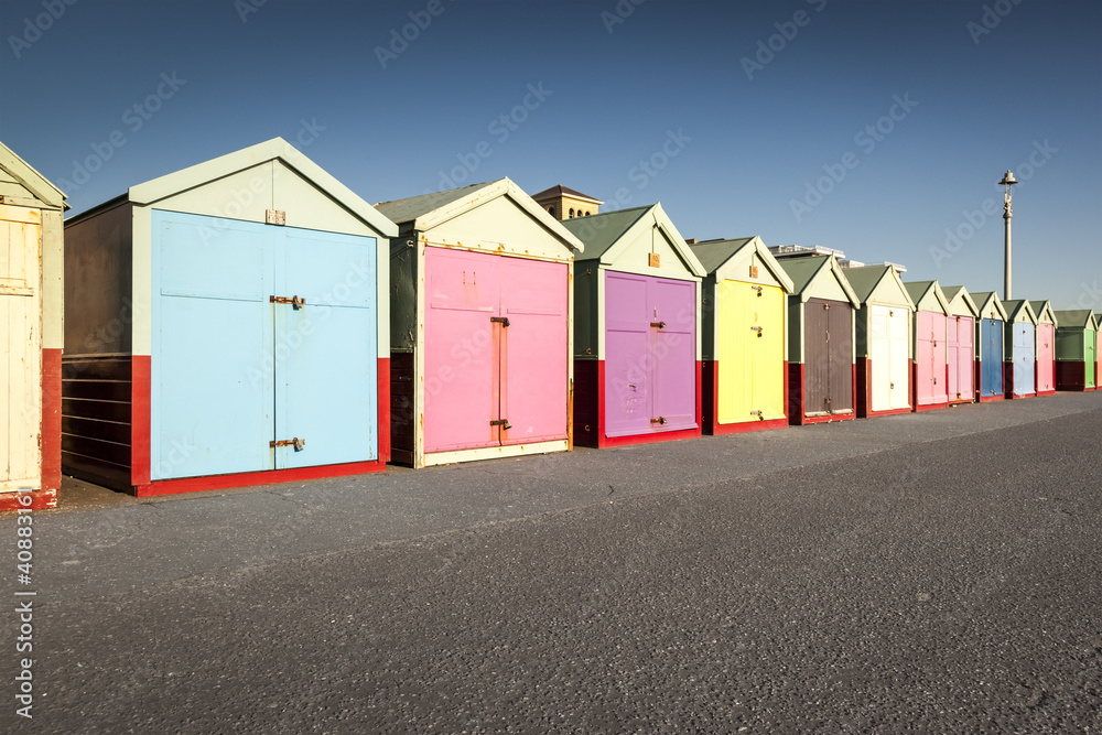Brighton beach huts