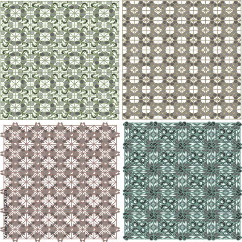 Morocco Seamless Patterns Background Set