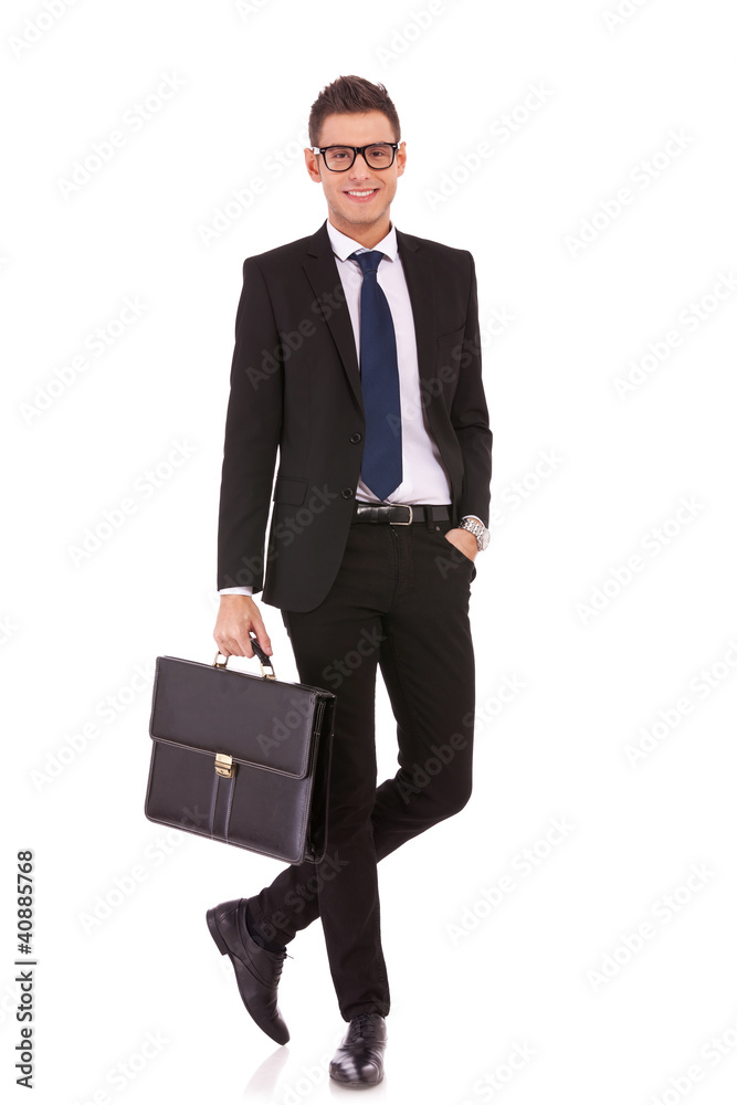 Full length of a handsome business man standing Full length of a handsome business man standing