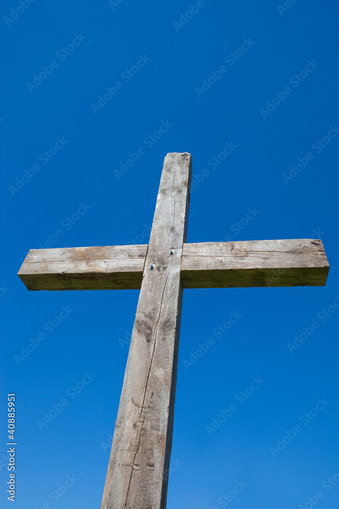 Cross with Blue Sky
