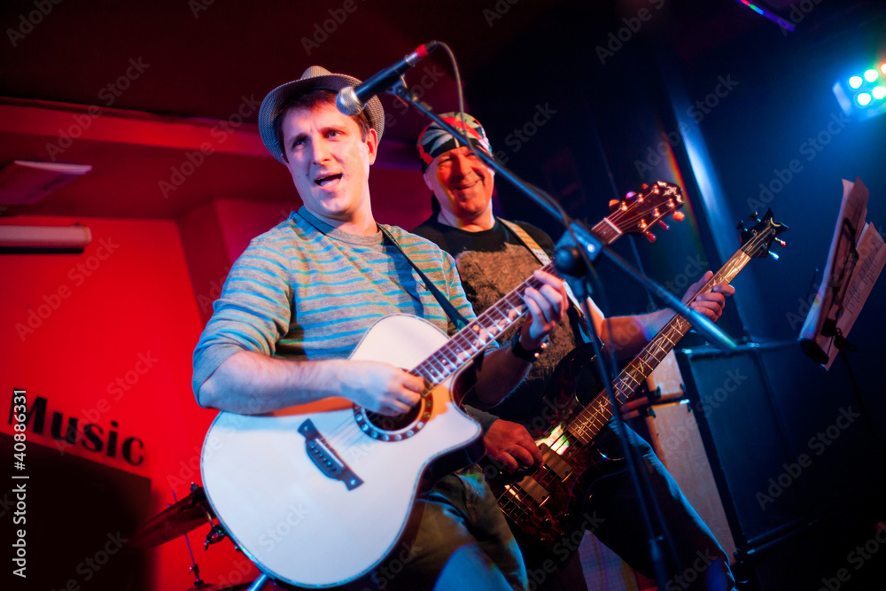 Obraz premium musician plays a guitar