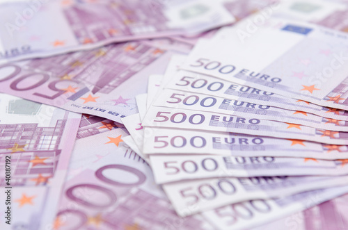 500 Euro Scheine Nahaufnahme
