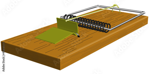 isolated mousetrap