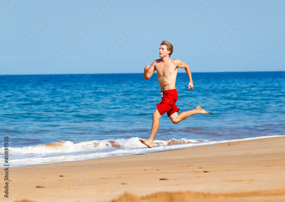 Runner on Beach Runner on Beach