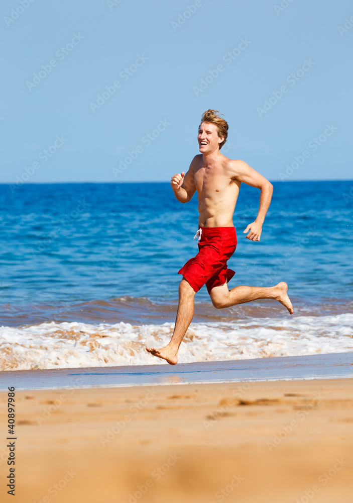 Runner on Beach Runner on Beach