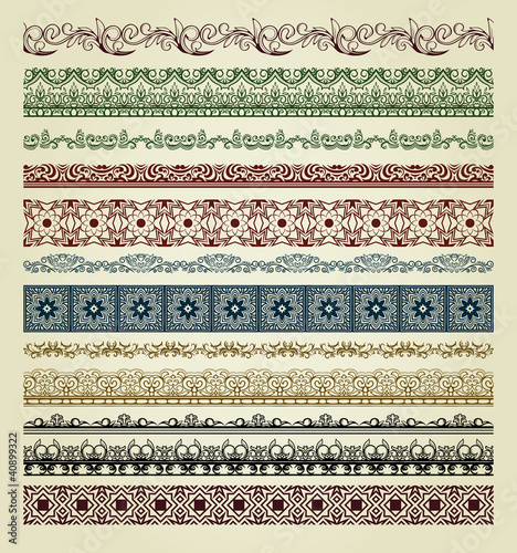 Set of bprders for design