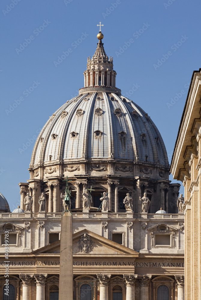 Naklejka premium Dome of St peters, Rome