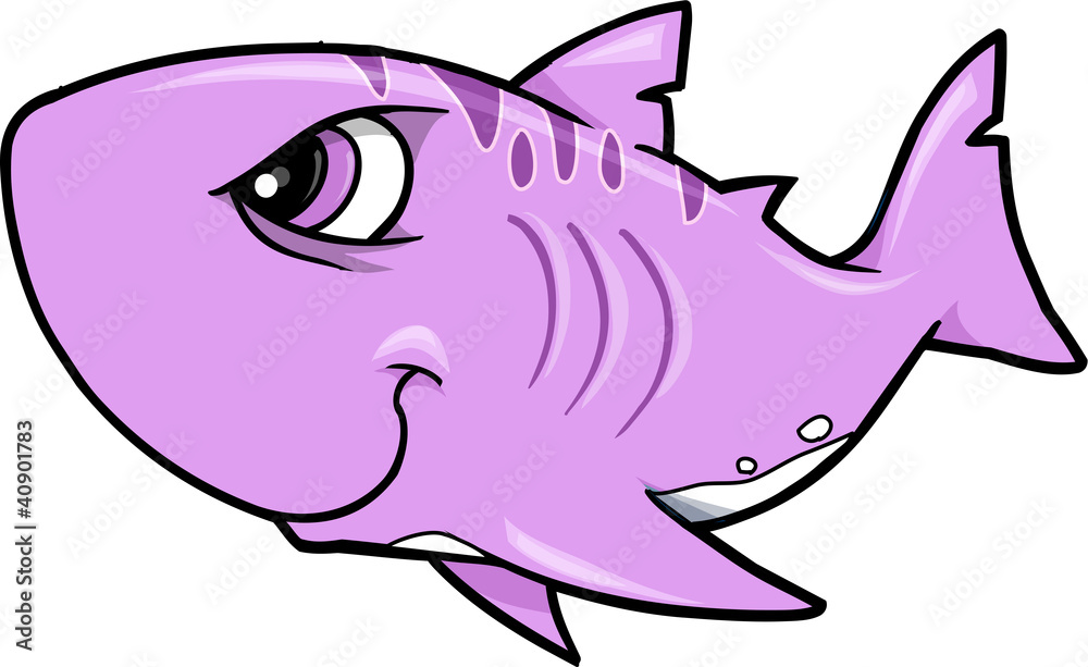 Fototapeta premium Tough Shark Vector Illustration