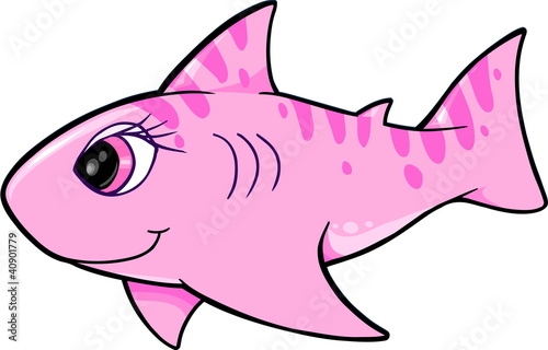 Cute Shark Vector Illustration