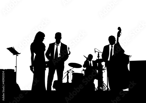 Jazz band on stage
