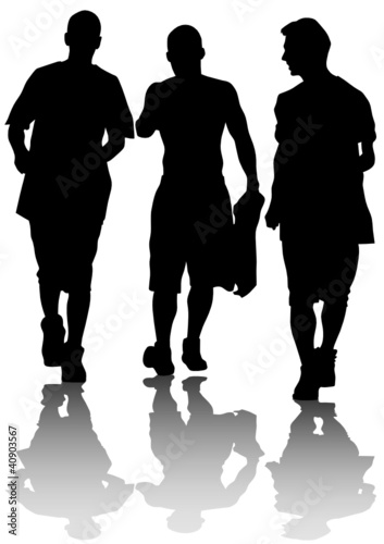 Young guys coming