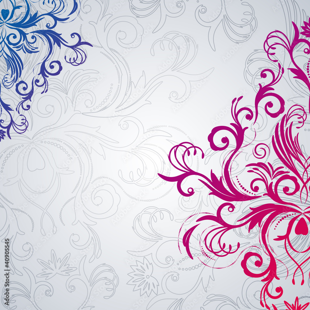 Abstract floral background with east flowers. Abstract floral background with east flowers.