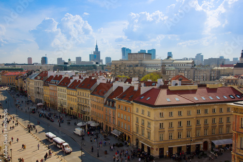 old downtown of Warsaw, Poland