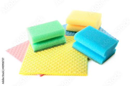 Group of kitchen sponges