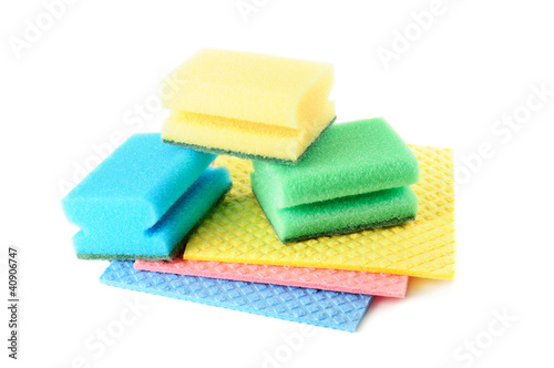 Group of kitchen sponges