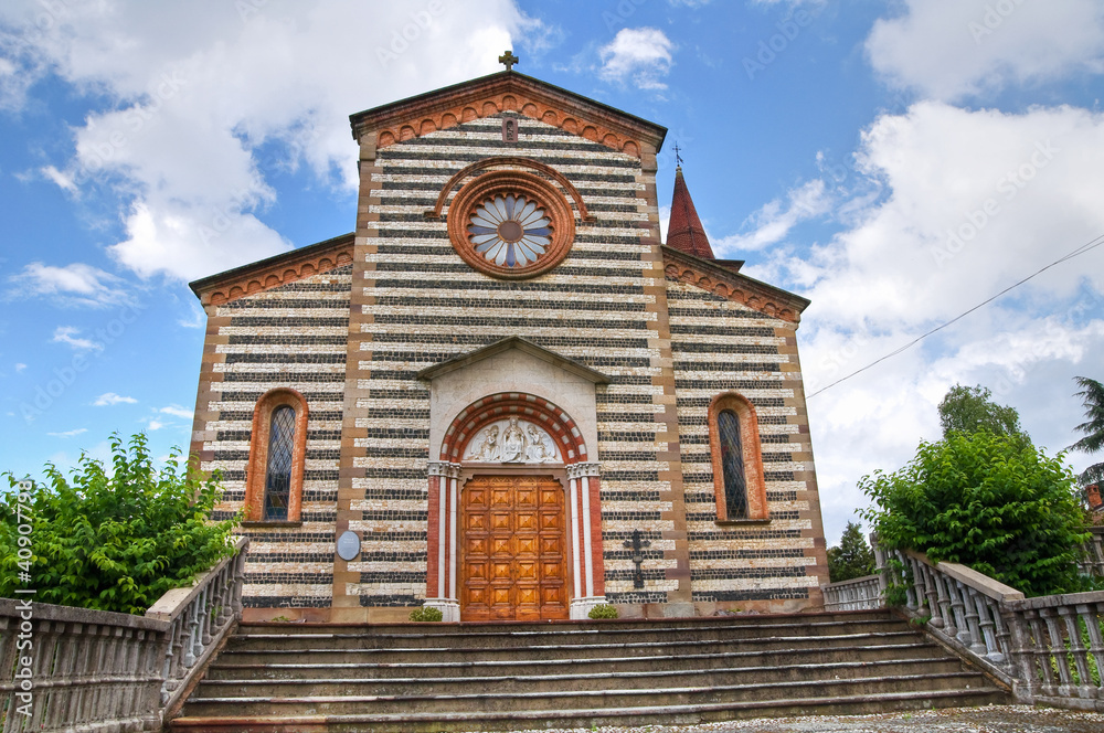 Obraz premium St. Savino church. Rezzanello. Emilia-Romagna. Italy.