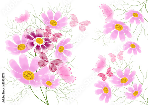 Floral abstract background