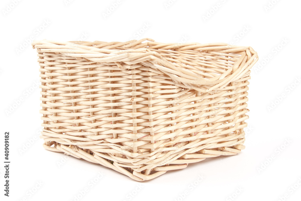 empty wooden basket empty wooden basket