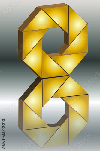 Goldband Spiegelung