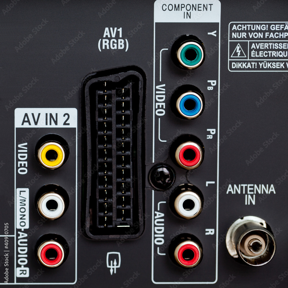 Obraz premium pannello connessioni TV