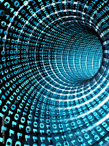Fototapeta Naklejka Na Ścianę i Meble -  3d abstract tunnel