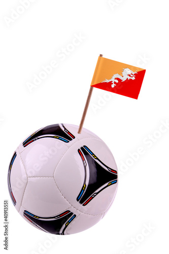 Soccerball or football in Bhutan photo