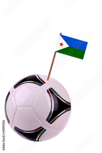 Soccerball or football in Djibouti photo