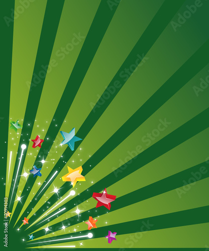 firework with stars