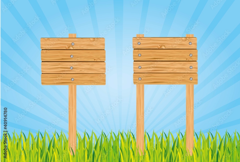 Fototapeta premium wooden sign