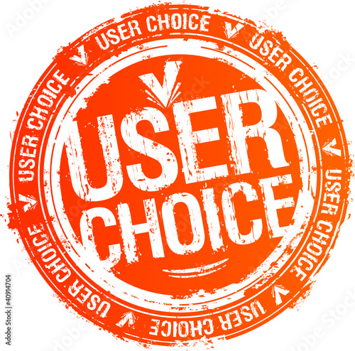 User choice rubber stamp