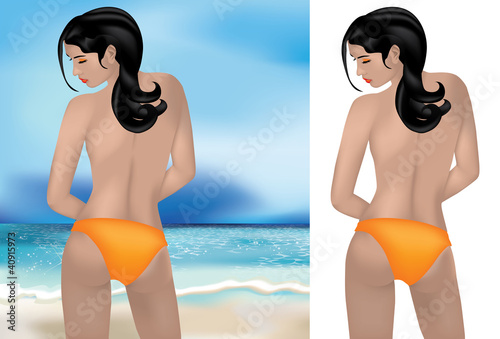 topless girl