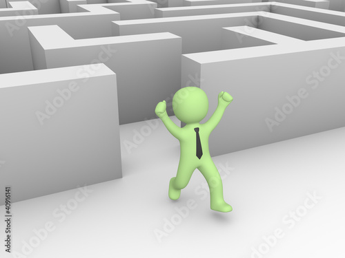 3d man found a way out of a...