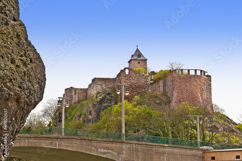 Obraz na płótnie Burg Giebichenstein 2 w salonie