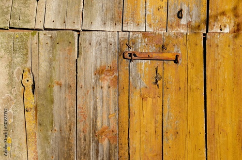 Old farm building door.