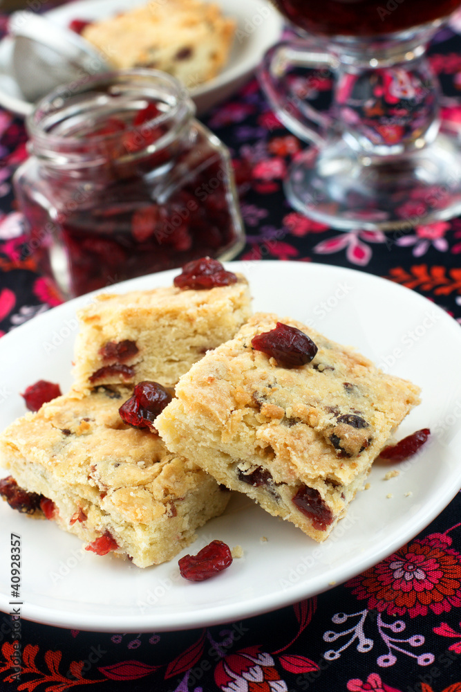 Dried cranberry shortbread Dried cranberry shortbread
