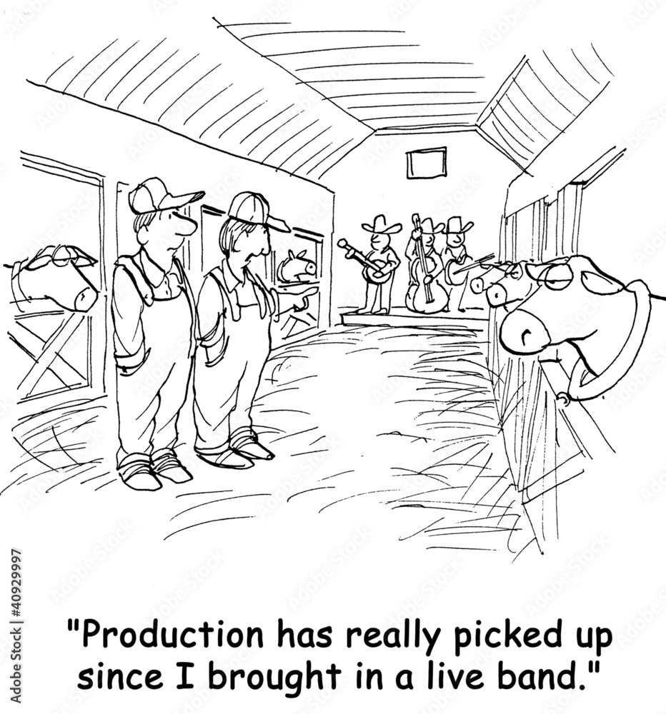 Obraz premium Dairy Milk Production