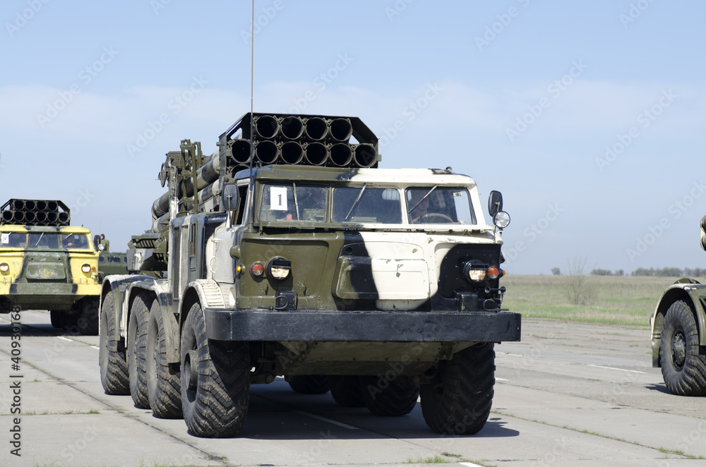 Obraz premium Репетиция парада Победы в Южном военном округе