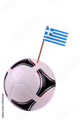 Soccerball or football in Greece photo