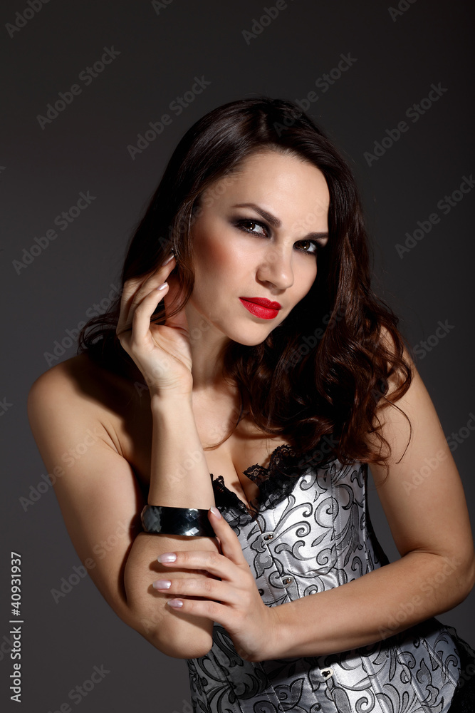 Studio portrait of young beautiful woman Studio portrait of young beautiful woman