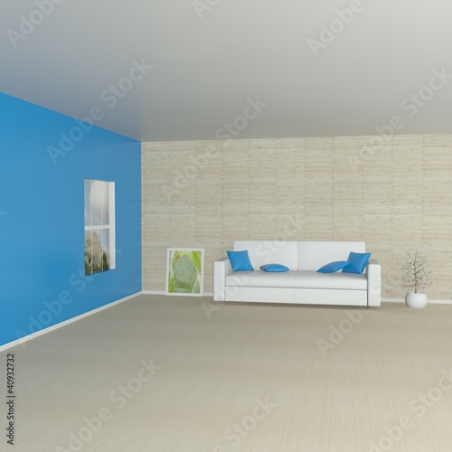 Tablou pe pânză 3d interior (rendering)