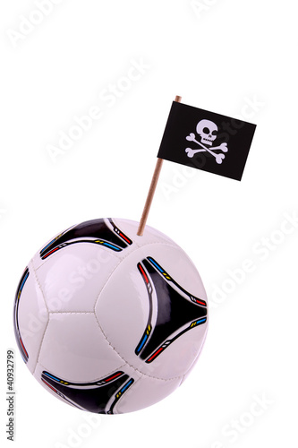 Soccerball or football as a Pirate photo