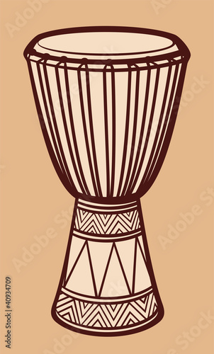 Canvastavla African Drum