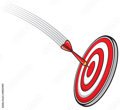 dart hitting s target photo