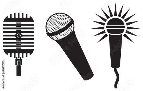Vector Classic Microphones Symbols