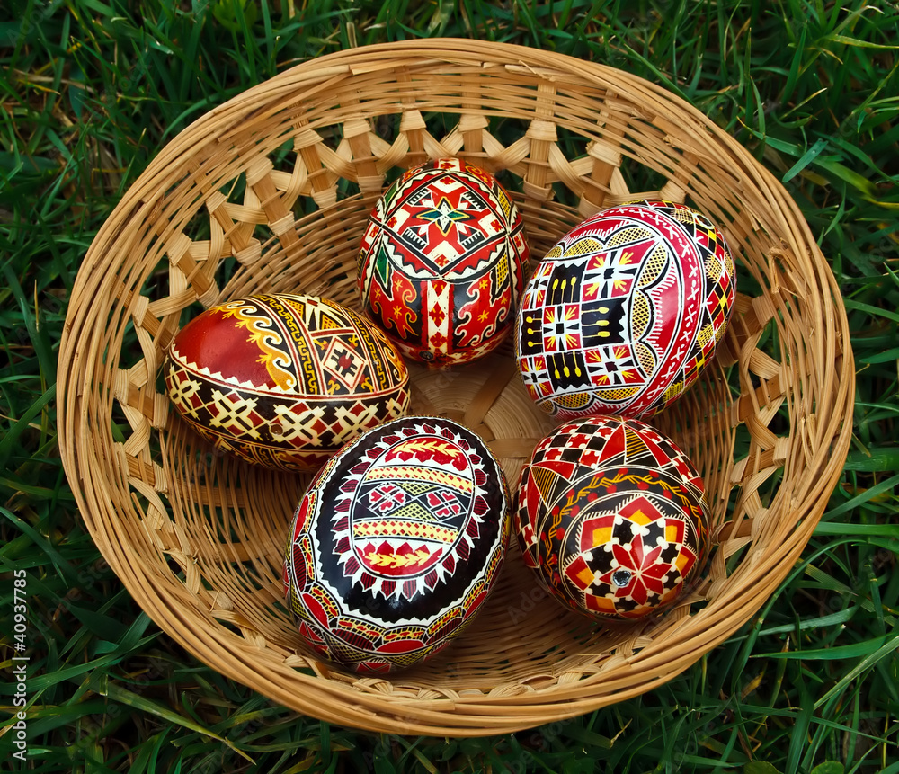 Painted Easter eggs 1