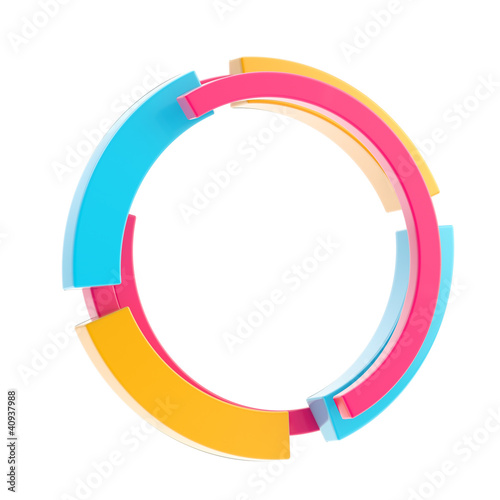 Colorful techno style circl...