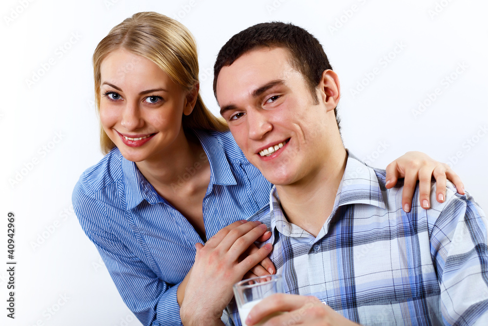 Husband and wife together coooking at home Husband and wife together coooking at home